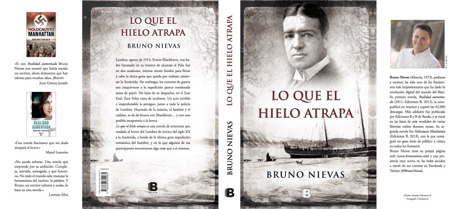 Cubierta frontal, trasera y solapas. Pincha para ampliar.